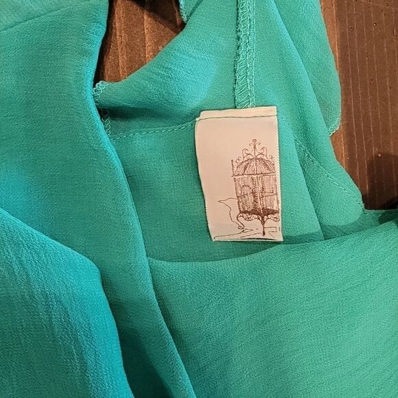 Francesca’s Tank emerald green racerback small - Picture 3 of 4